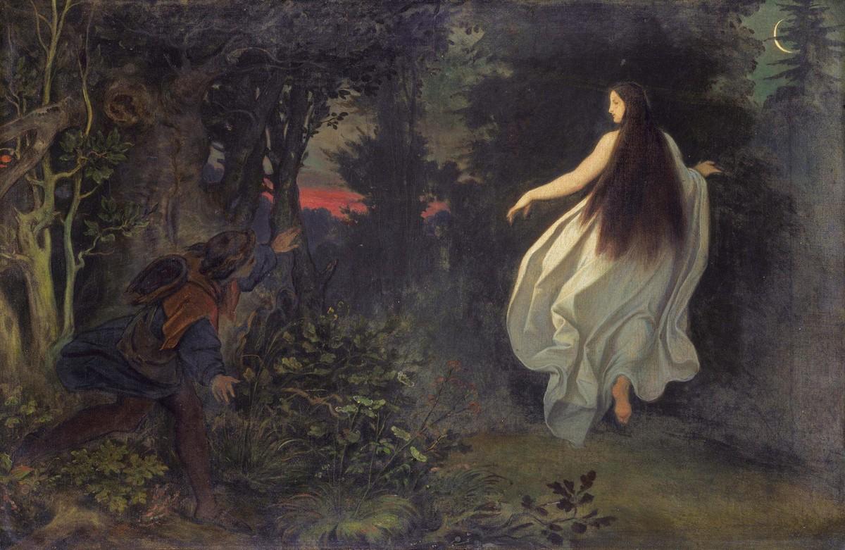 Une apparition féminine