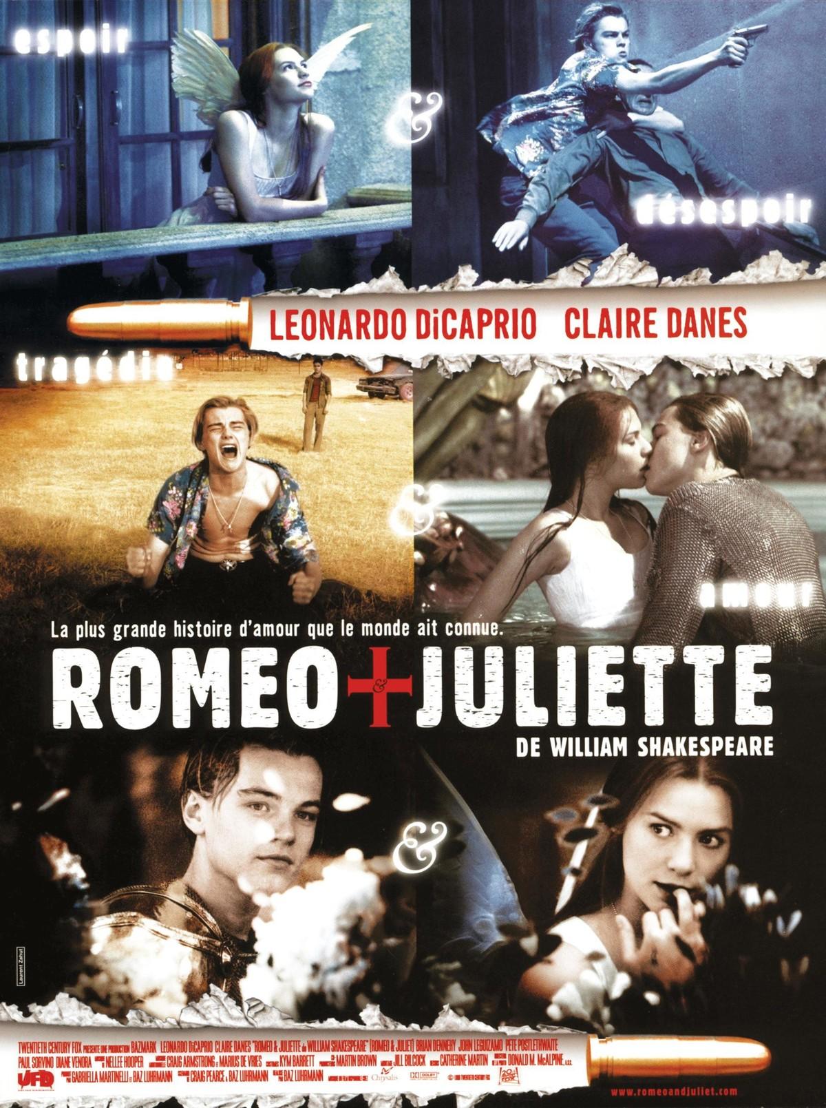 Roméo + Juliette, affiche du film de Baz Luhrmann
