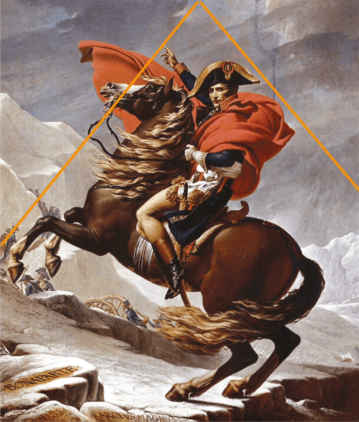 Napoléon franchissant les Alpes