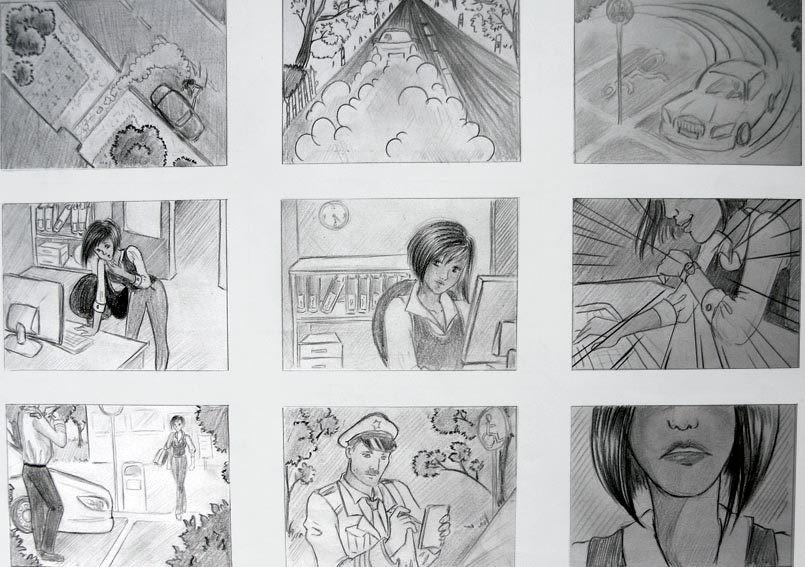 Exemple de storyboard.