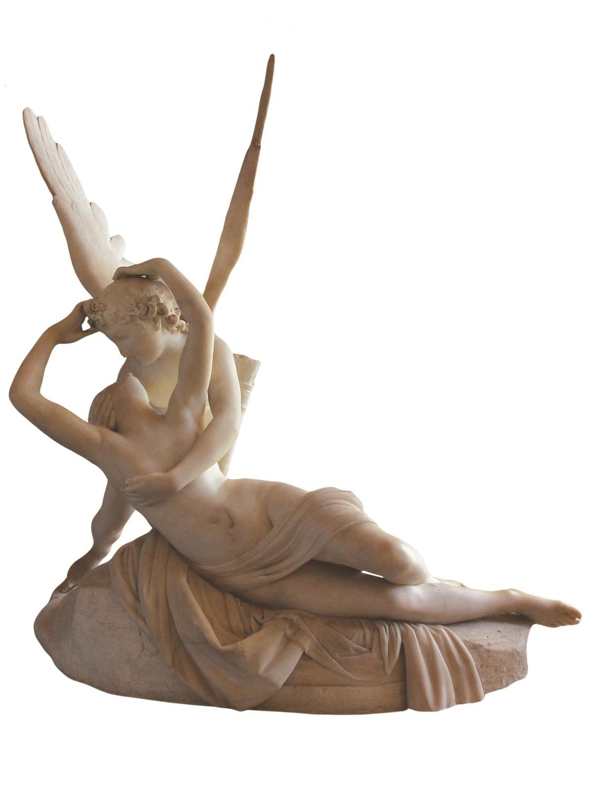 Psyché ranimée par le baiser de
 l'Amour