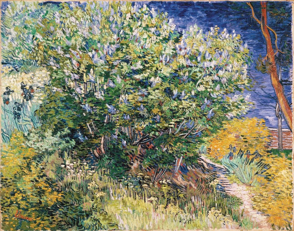 Tableau Lilas du jardin de l'hôpital - V. Van Gogh