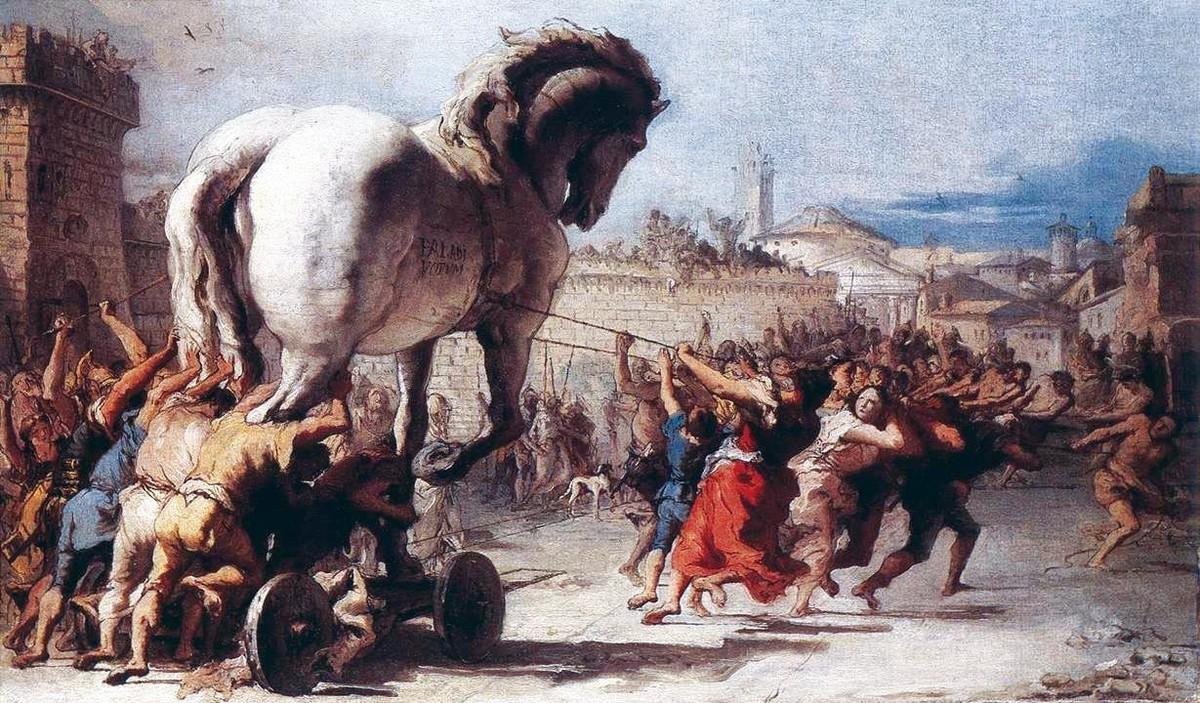G. D. Tiepolo, Procession du cheval de Troie, 1773.