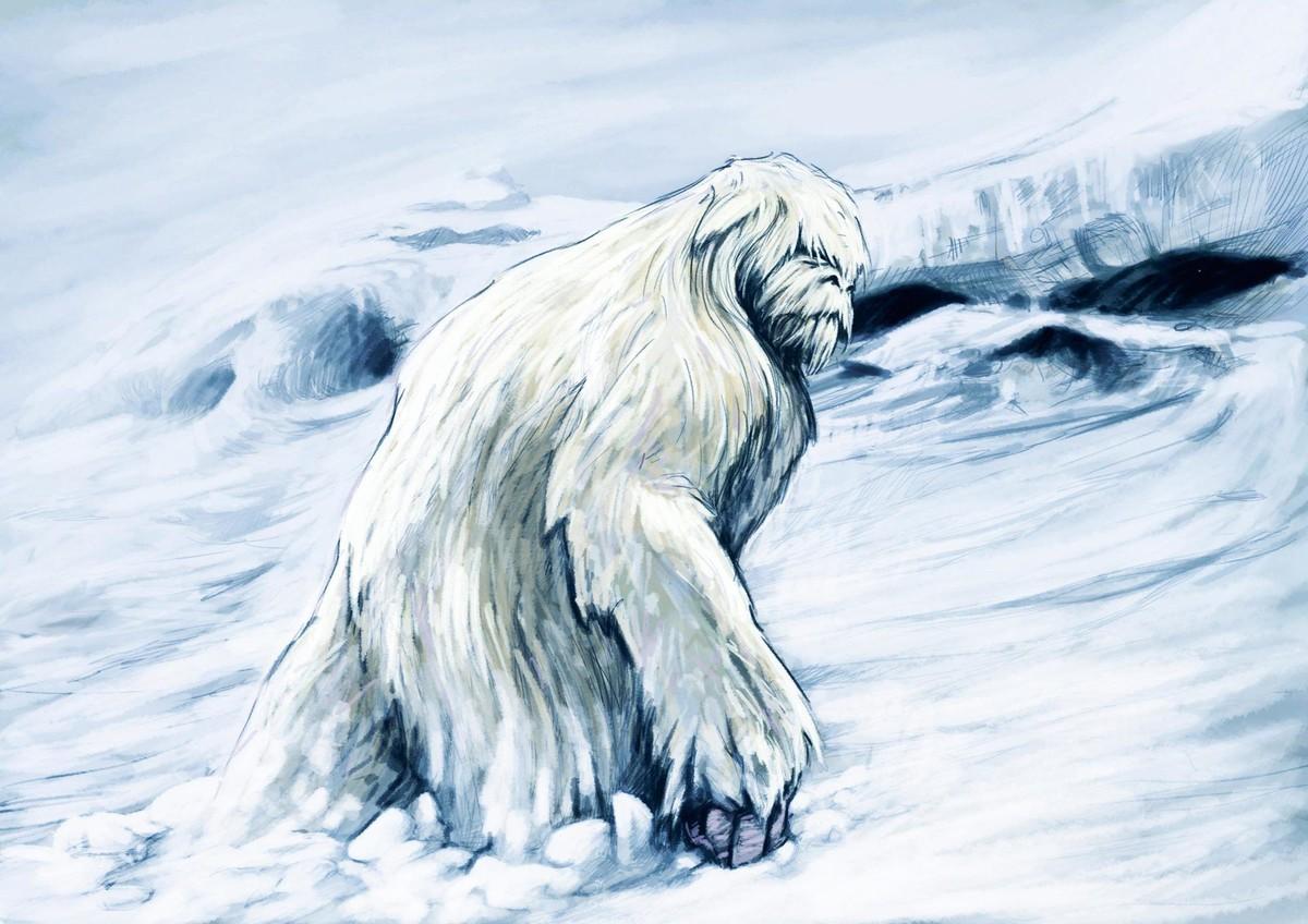Le yéti, abominable homme des neiges.