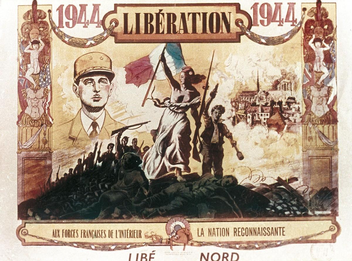 Affiche éditée par le journal résistant Libération-Nord