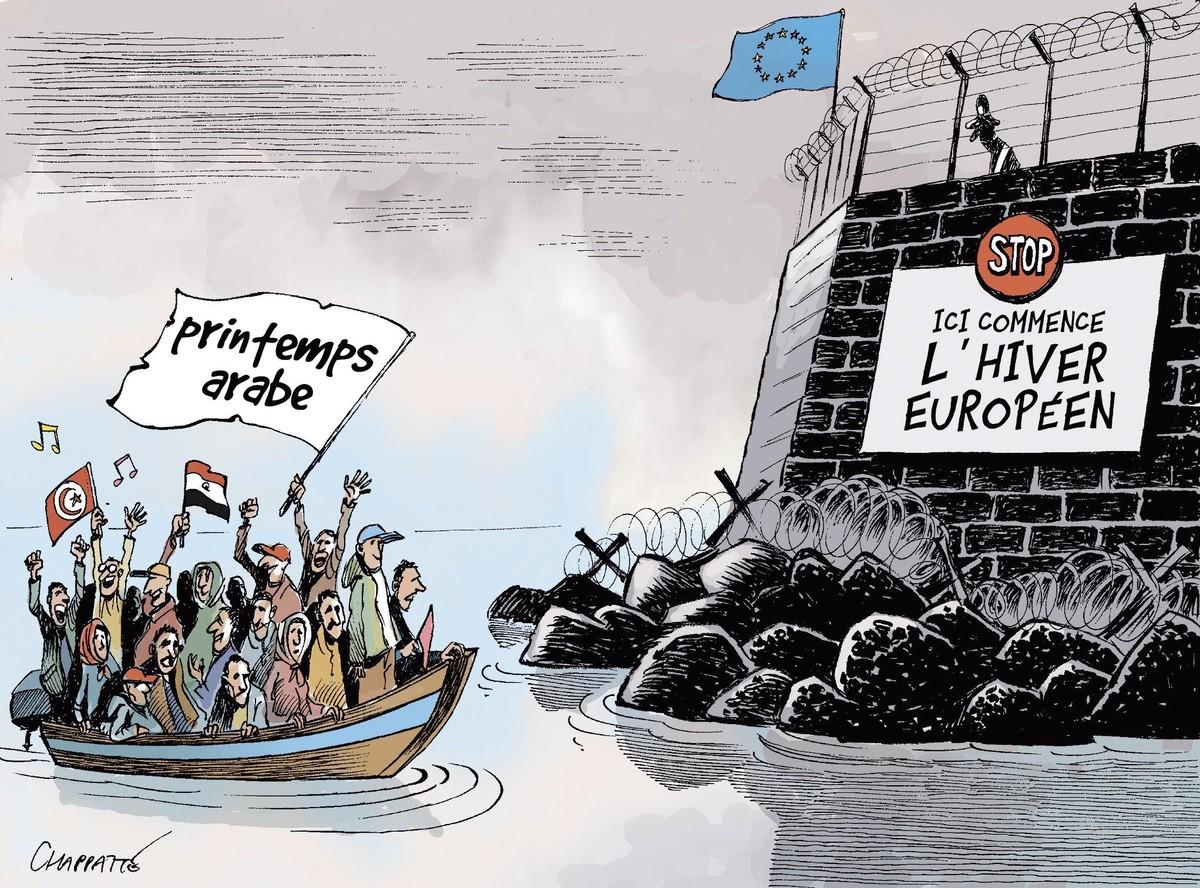 L'afflux de réfugiés vers l'Europe