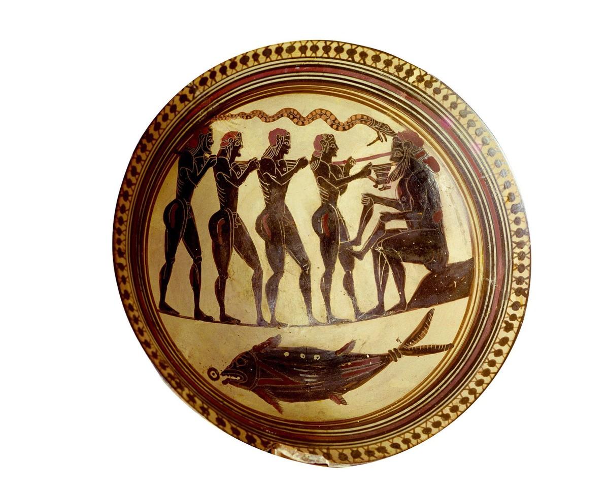 Ulysse et ses compagnons aveuglant Polyphème
