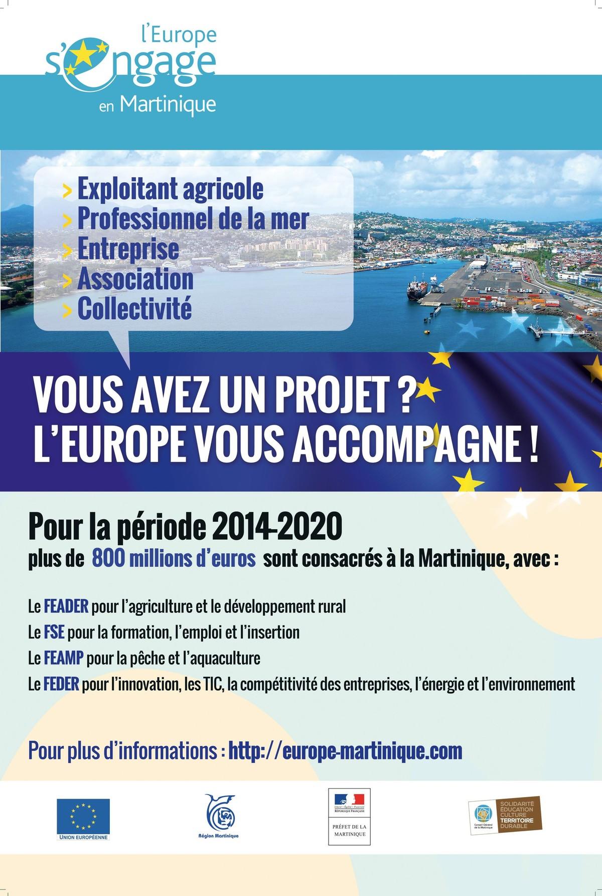Les actions de l'UE en Martinique pour la période 2014-2020