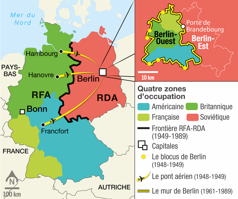 L'Allemagne de 1945 à 1990