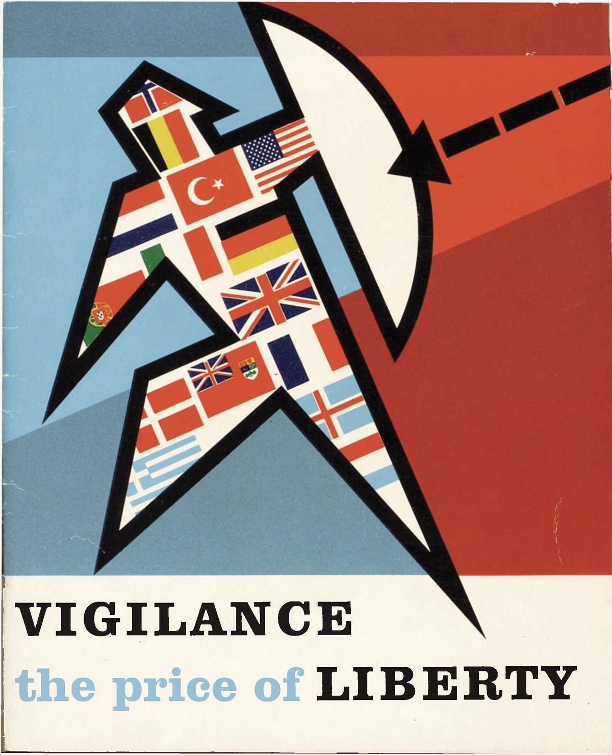 Affiche de l'OTAN « Le prix de la liberté est la vigilance », 1963.