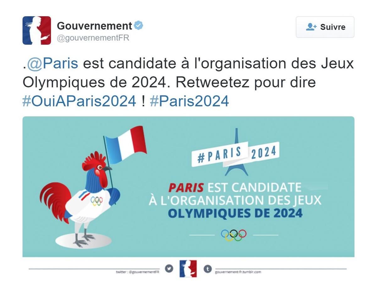 Compte Twitter officiel du Gouvernement, 2015.