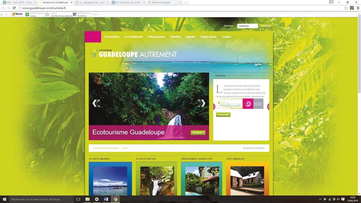 Extrait du site internet www.guadeloupe-ecotourisme.fr, 2016