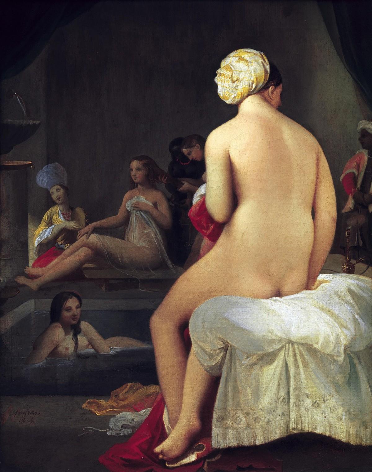 Ingres, La Petite Baigneuse, 1828, huile sur toile, 35 x 27 cm (musée du Louvre, Paris).