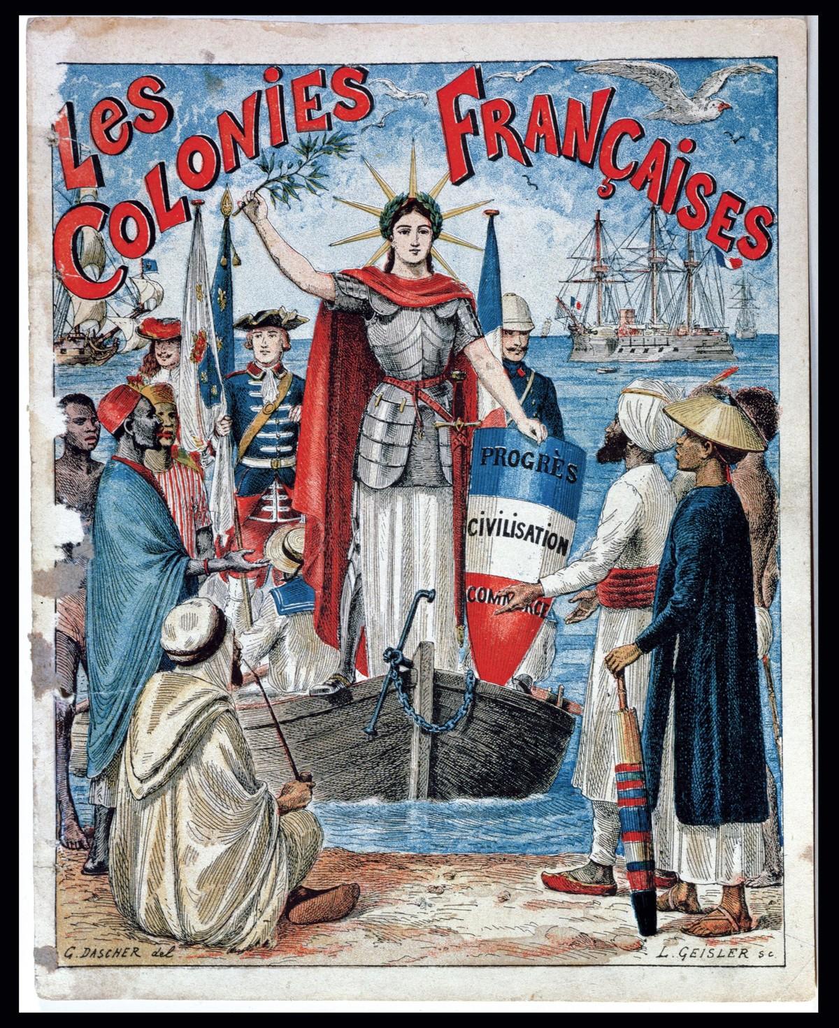 Une représentation symbolique de la colonisation française