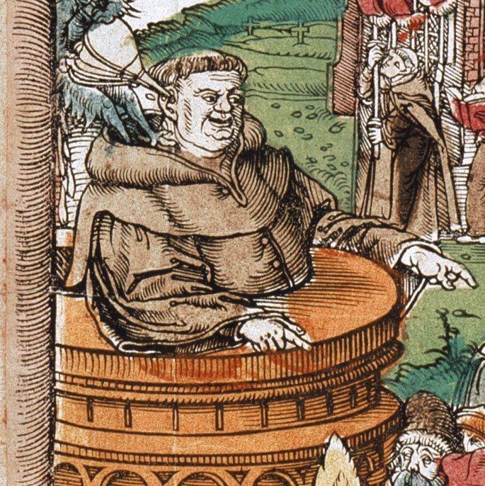 gravure Lucas Cranach, détail