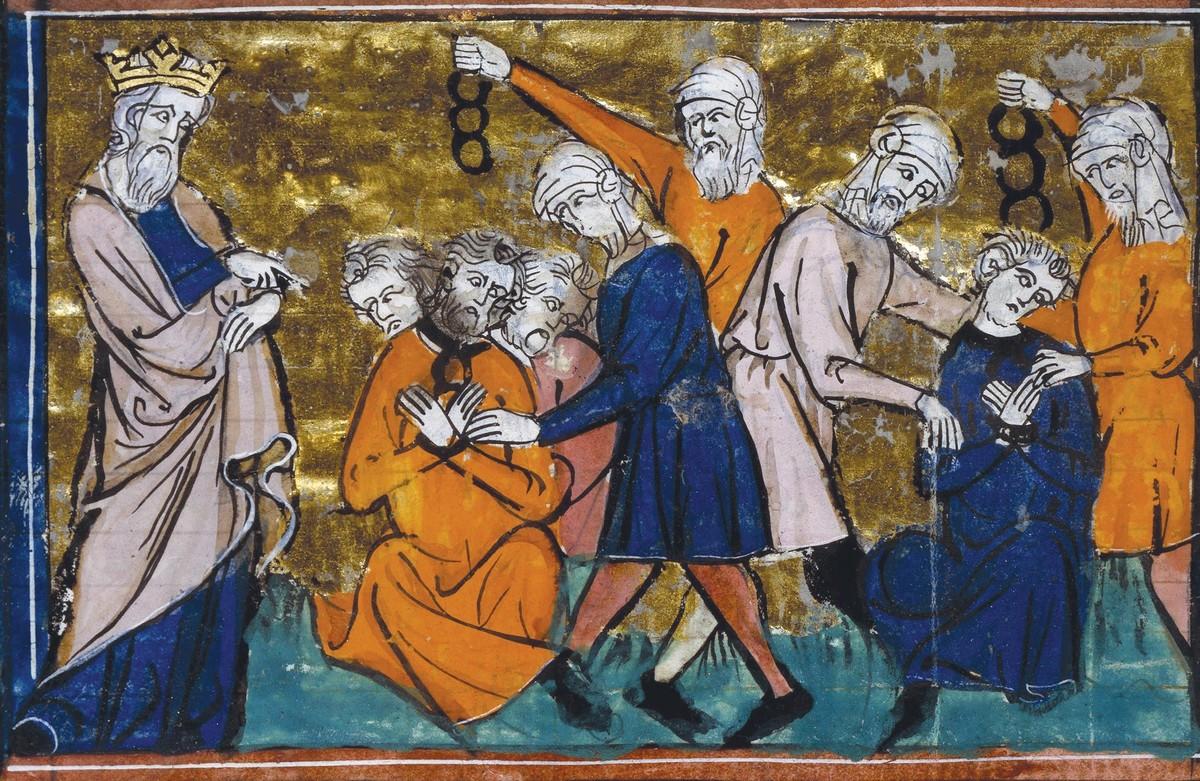 Saladin et le prisonniers chrétiens.
