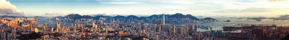 Panorama de la baie de Hong Kong