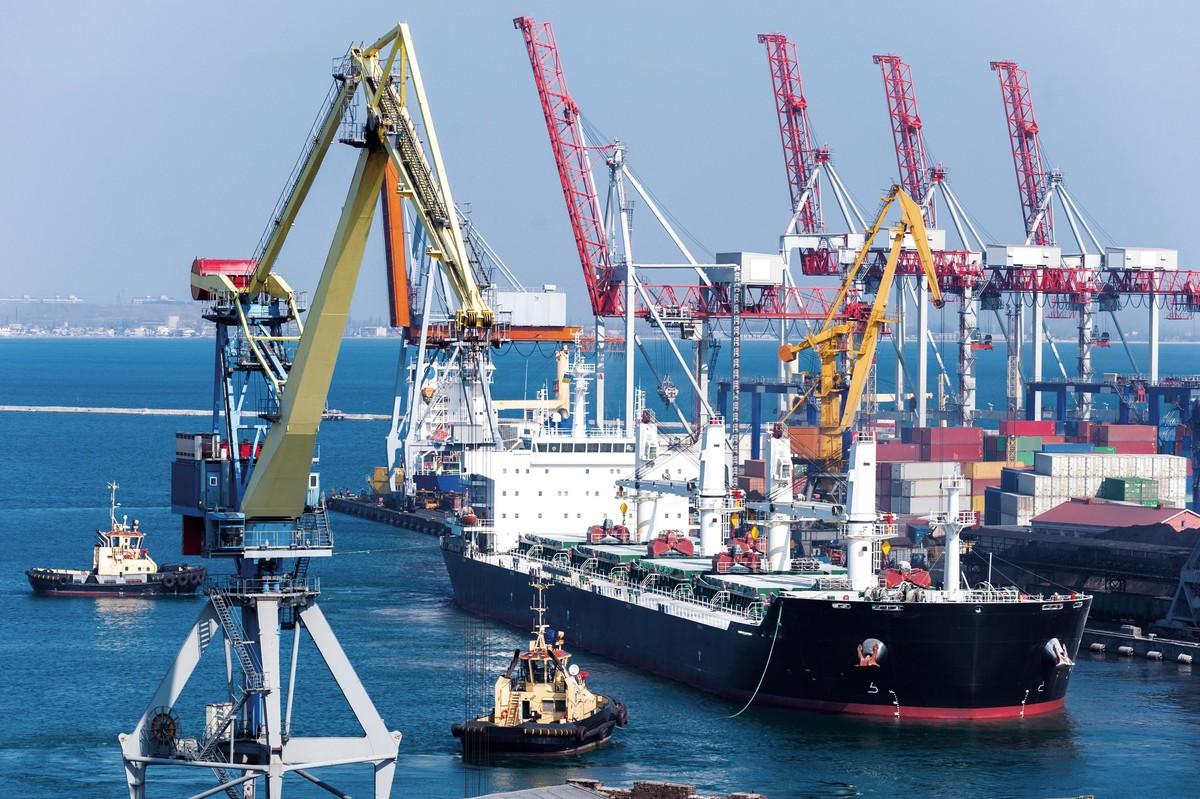 Porte-conteneur en Asie
