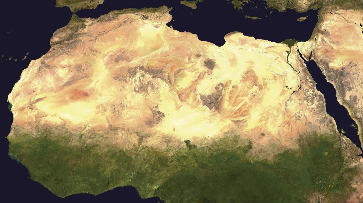 Doc. 1 Image satellite du Sahara