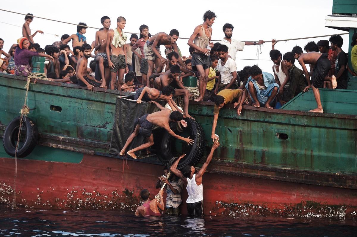  Des migrants rohingya au large de la Thaïlande