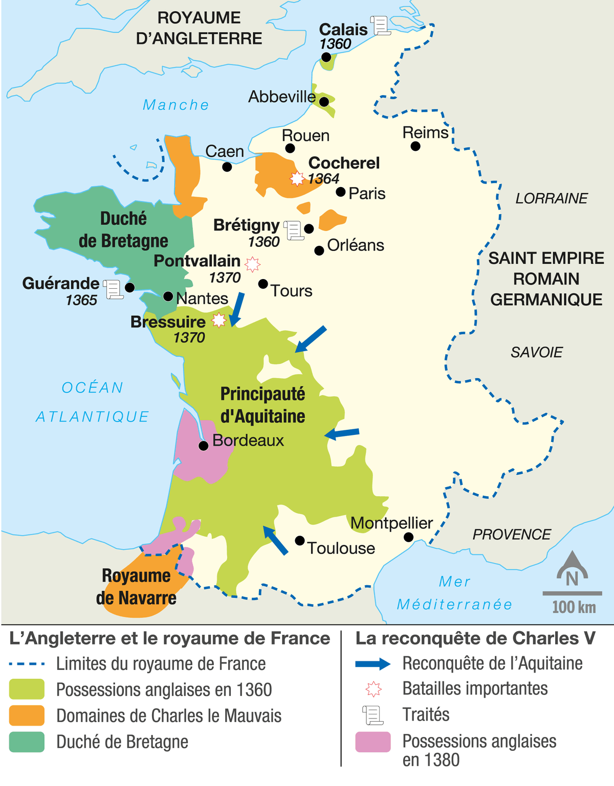 La reconquête du royaume de France par Charles V