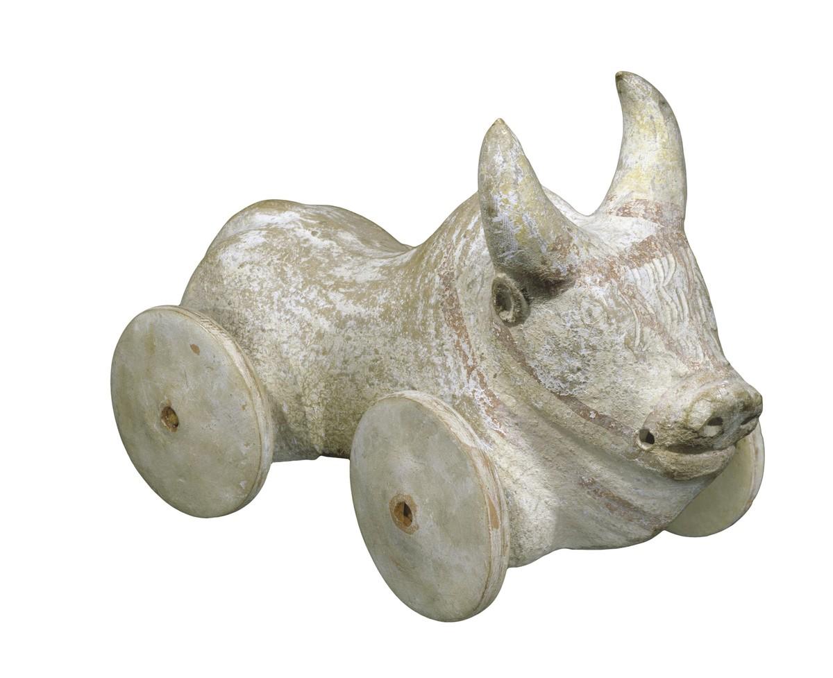 Buffle en terre cuite