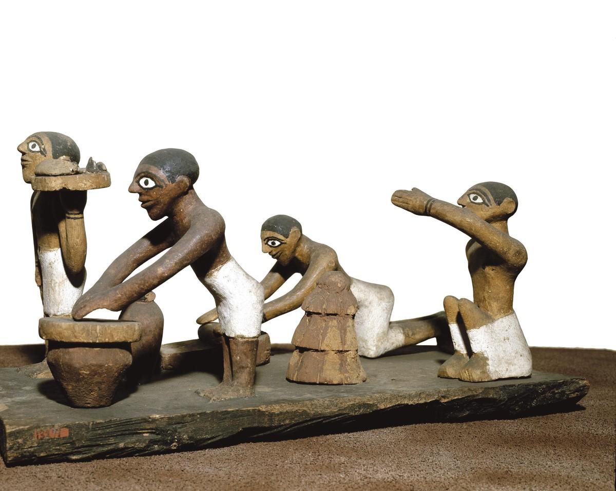 Miniature en bois, 2 000-1600 avant J.-C., Égypte.