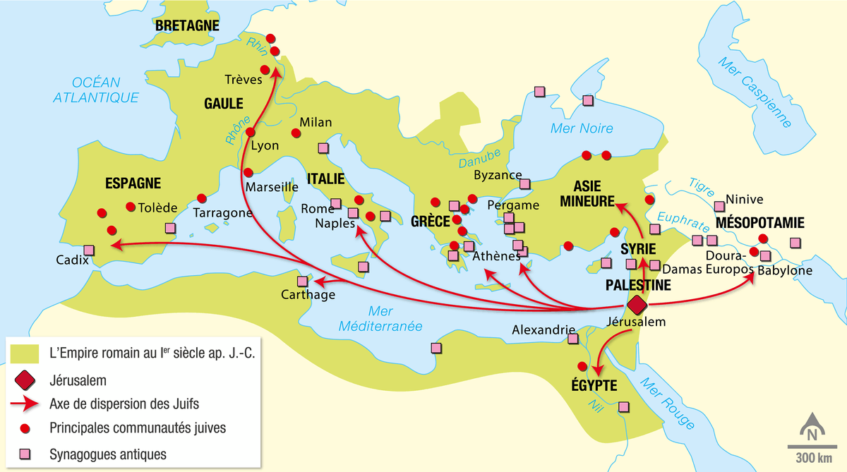 La diaspora juive au Ier siècle après J.-C.