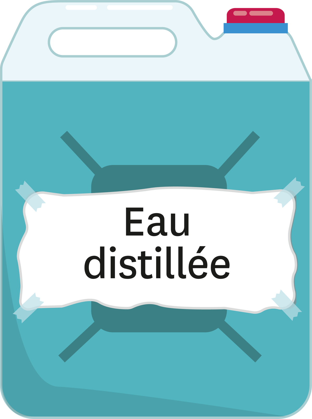 <stamp theme='pc-green1'>Doc. 3</stamp> Eau distillée.