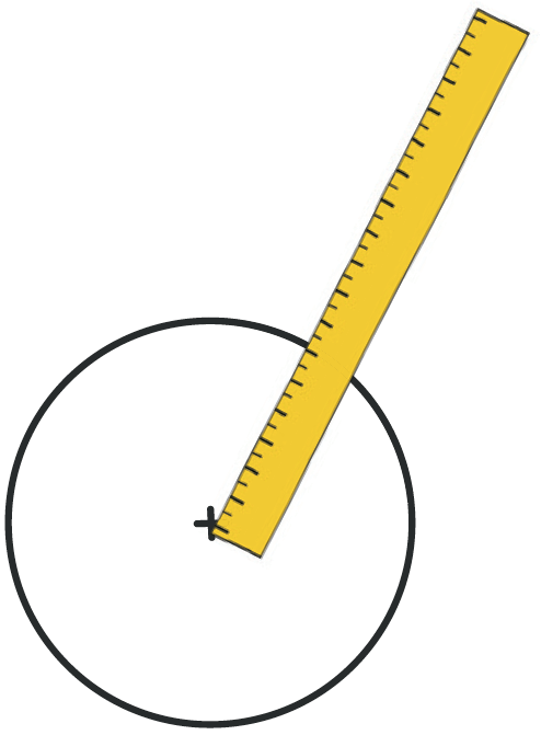 Graphique lier à la partie : mesurer le diamètre d'un cercle