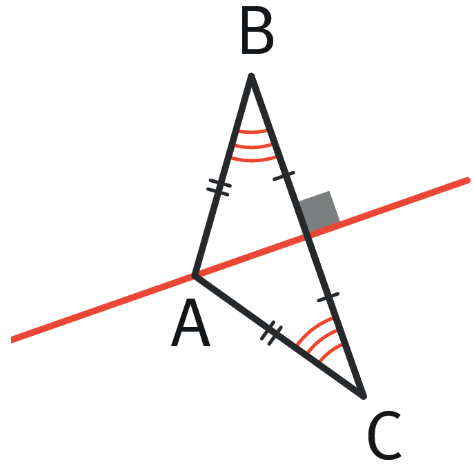 Triangle isocèle ABC