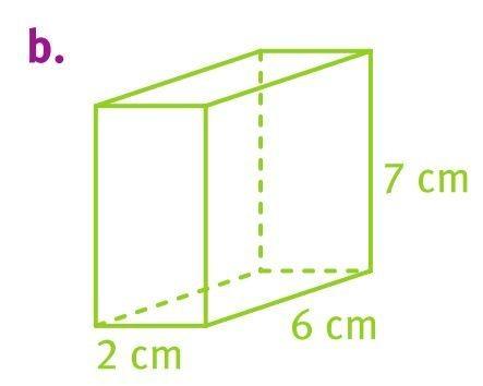 parallélépipèdes rectangle ayant pour dimension 2 x 6 x 7 cm