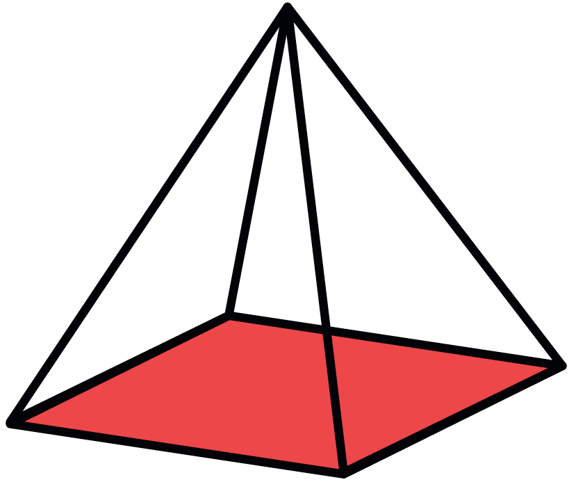 Pyramide régulière à base carrée (Khéops)