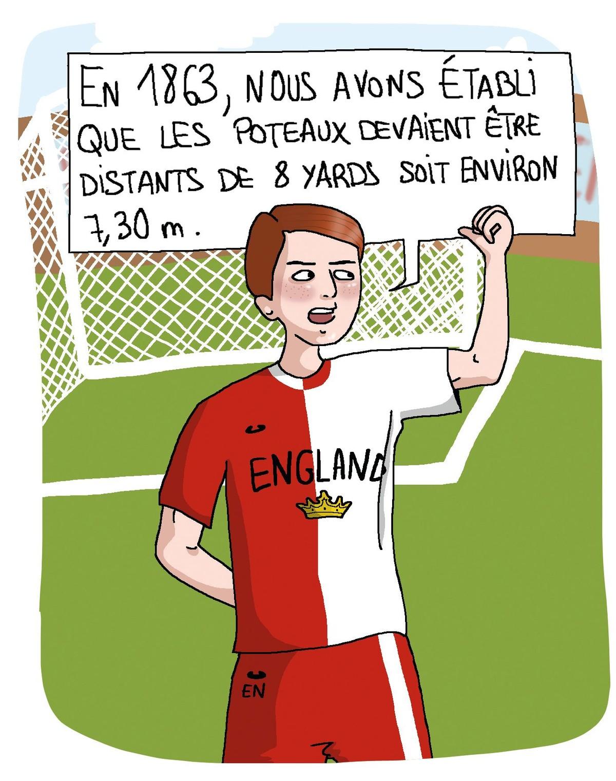 Illustration d'un footballeur anglais.