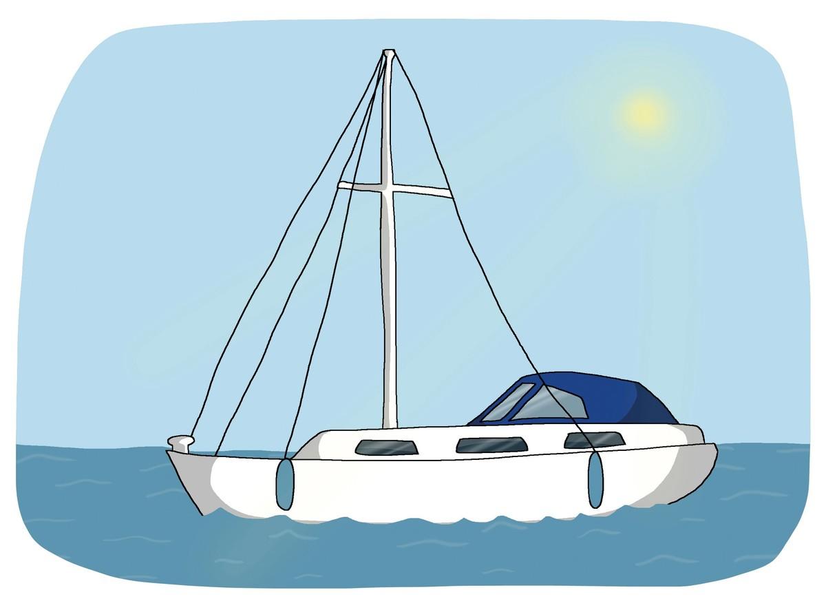 Illustration d'un voilier.
