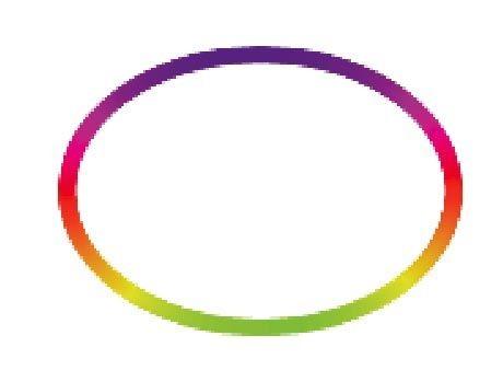 Oval multicolore