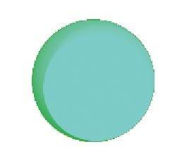 Rond turquoise
