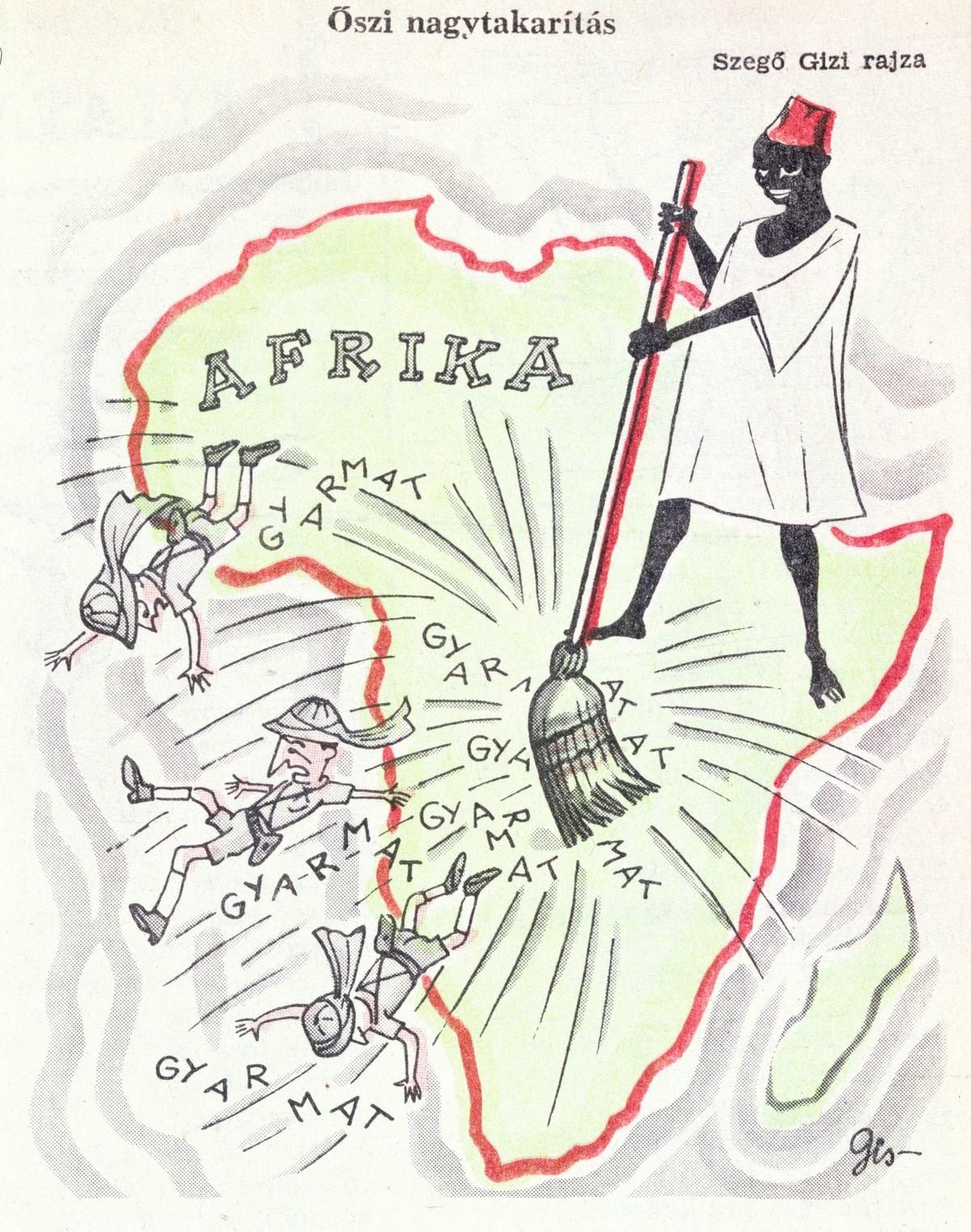 Szego Gizi, dessin de presse, 1960