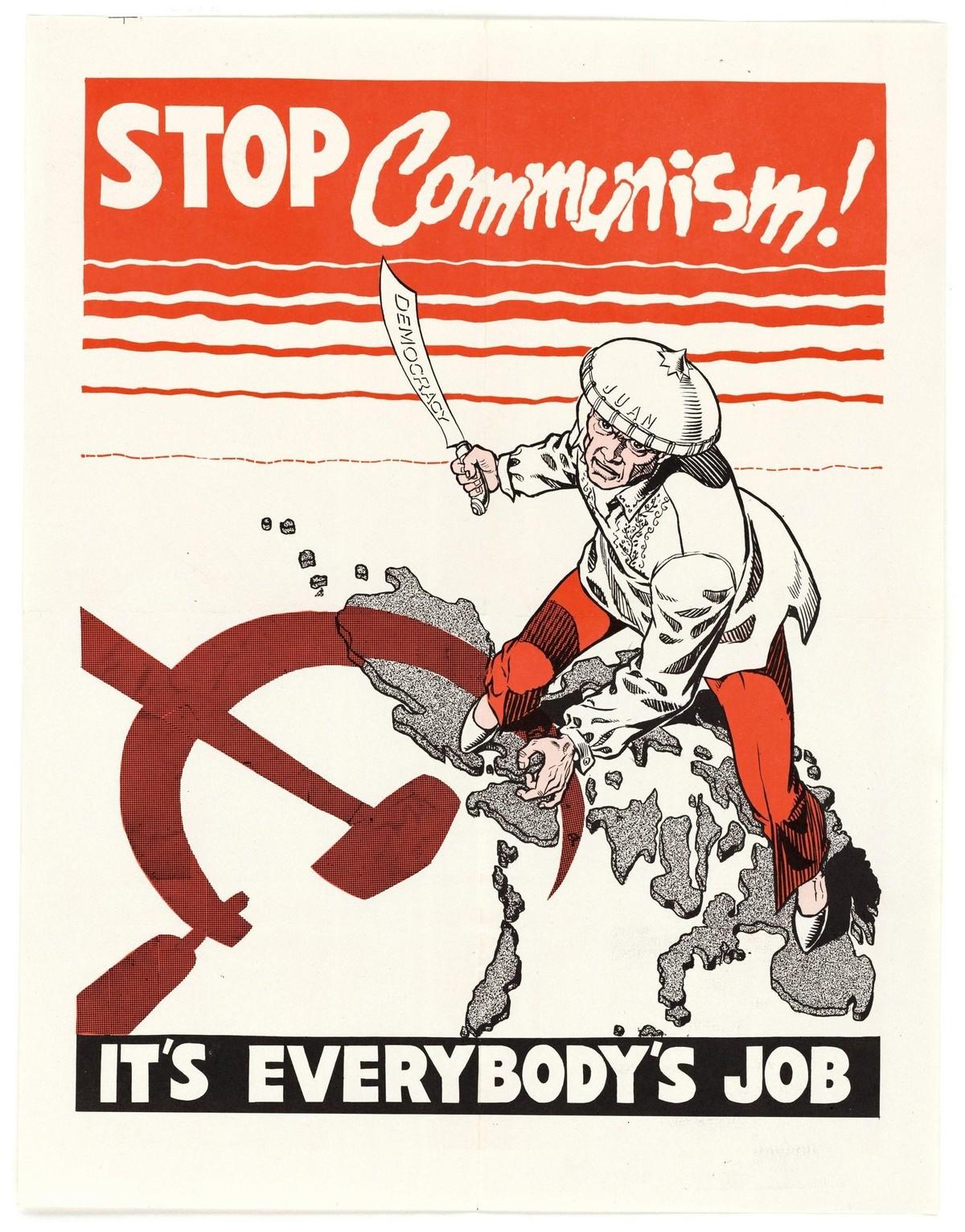 Anonyme, affiche américaine anti-communiste, 1951