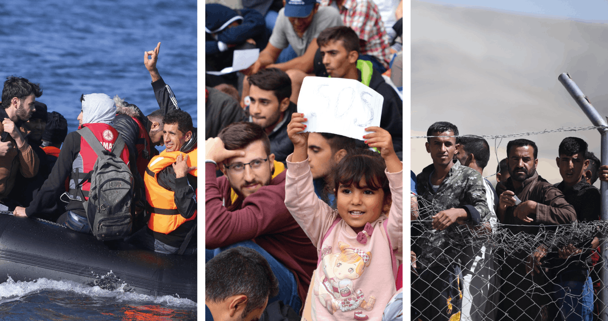 Searching for safe haven, 3 photographies de réfugiés