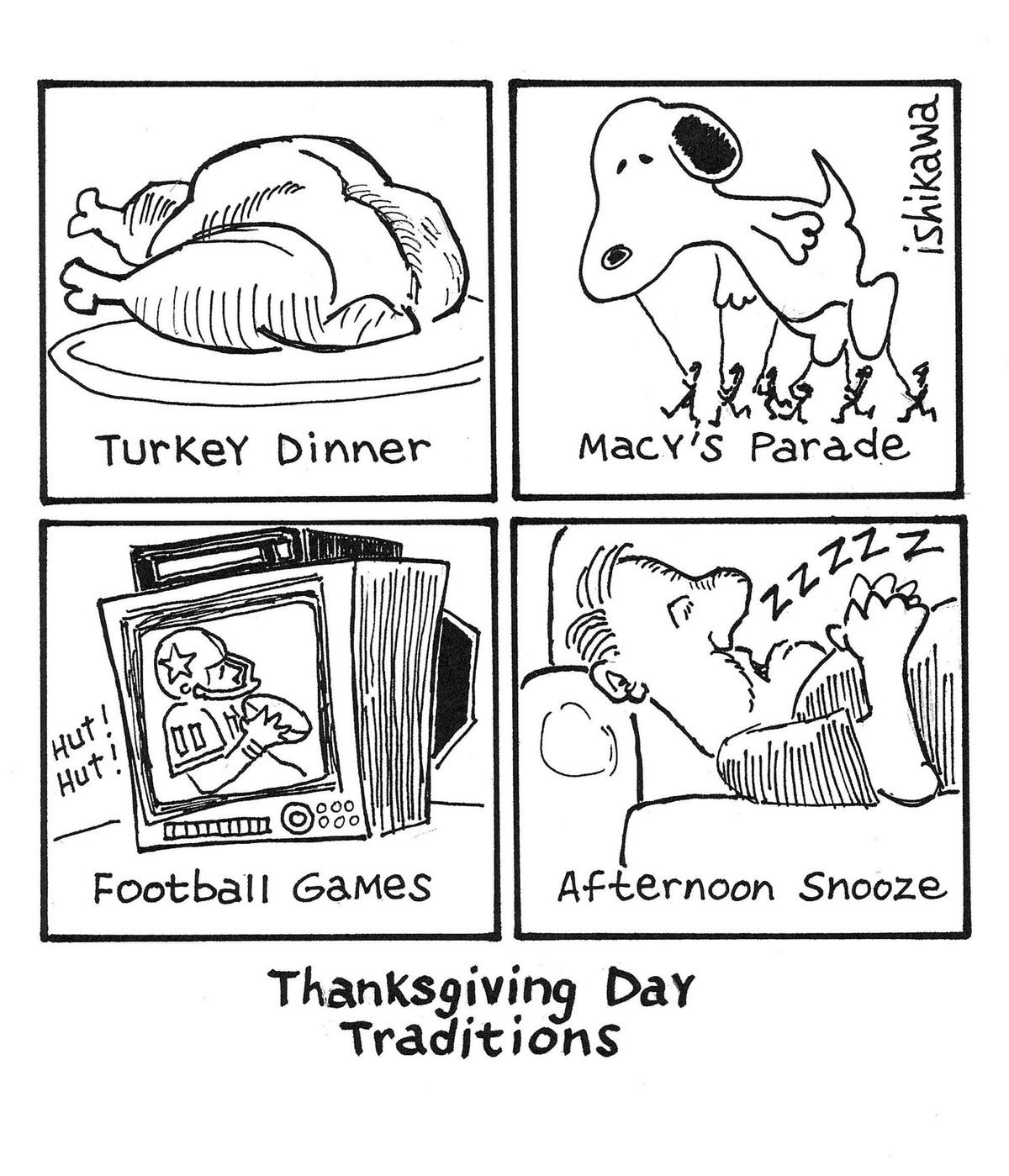 Cartoon de Snoopy: Thanksgiving Day Traditions