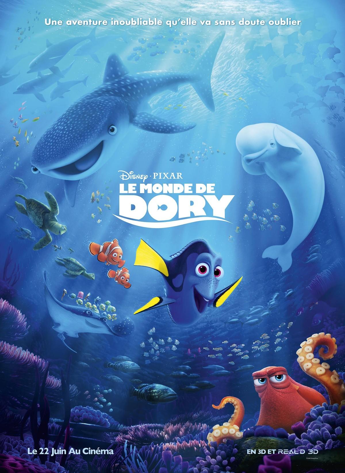 L'affiche du film Le Monde de Dory.