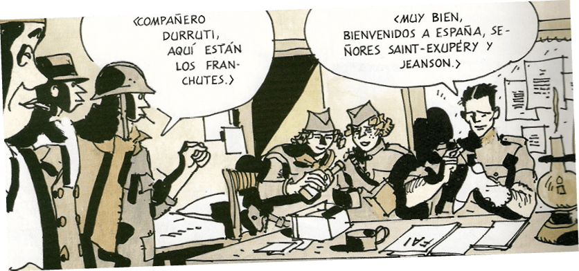 Hugo Pratt, Saint-Exupéry, El último vuelo, 1955