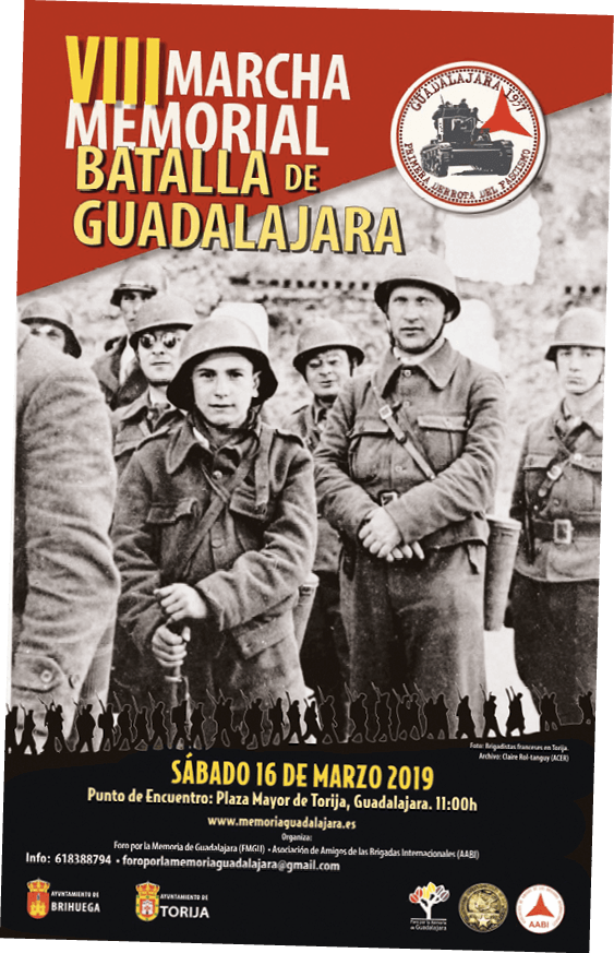 Cartel con motivo de la conmemoración de la Batalla de Guadalajara, 2019
