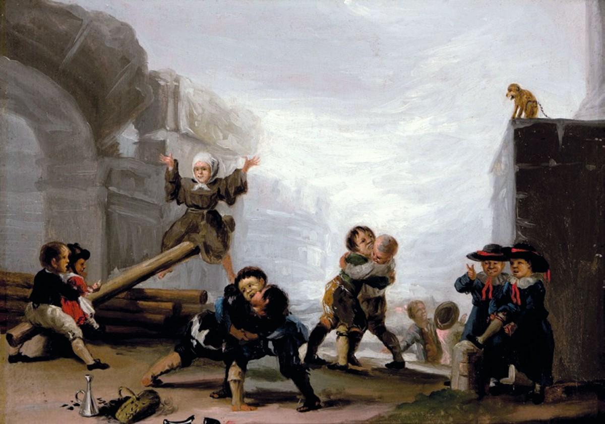 Francisco de Goya, Niños jugando al balancín, ca. 1777-1785.